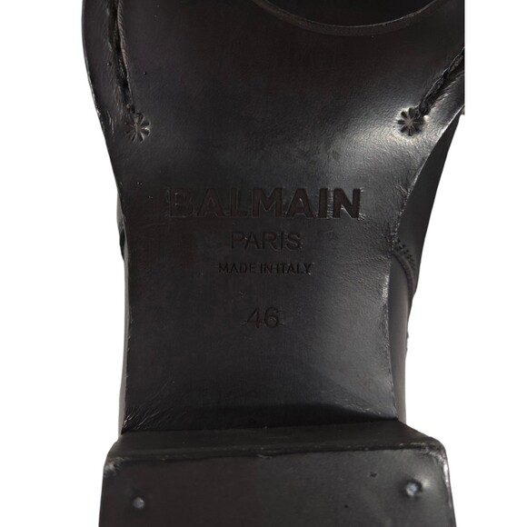 Balmain Beatle Studded Harness Boots US 13 EU 46 Mens Black $1350 main image 6